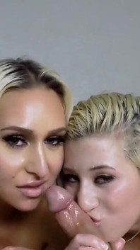 Nina Kayy Double BJ with Cristi Ann