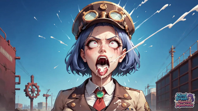 Mind Break Hentai Madness: Gagică cu inimă de gălăgie Gasm Steam Punk City Țipătul