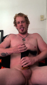 Christian Hunter Pit Sniffs, Nipple and Feet Plays, and Jerks His Thick Cut Cock with His Sweaty Socks