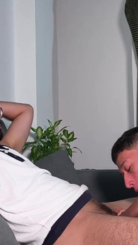 Sexy Twink Jacobo Torres Sucking Hot Stepdaddy Camilo Brown's Big Uncut Cock