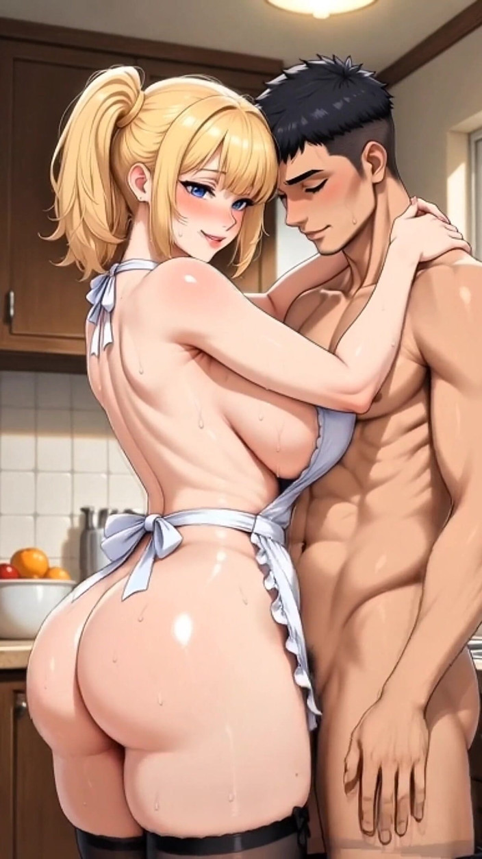Stories&Anime: Làm tình trong nhà bếp với mẹ kế Nhật Bản 45...