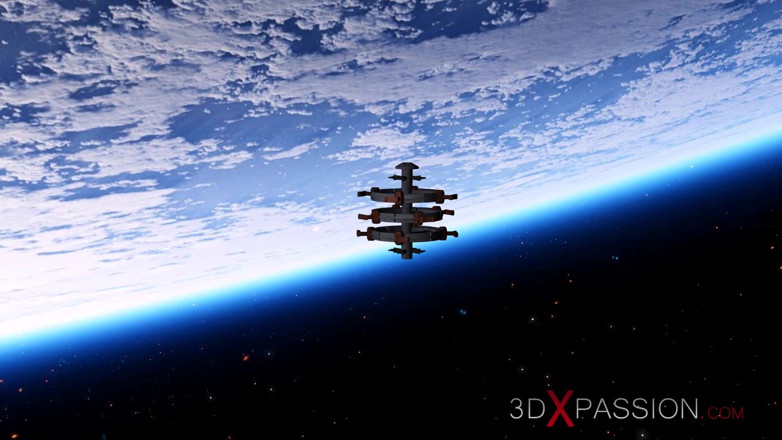 3dxpassion-transgender: Uma gostosa androide de ficção científica 3d fode uma garota sexy...