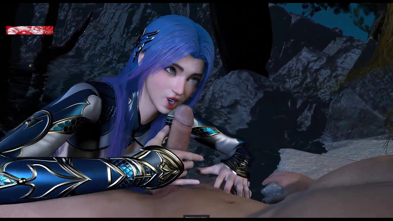 X Hentai: Păr albastru Fantasy.exe: Zeița dezlănțuită - animație 3D Hentai