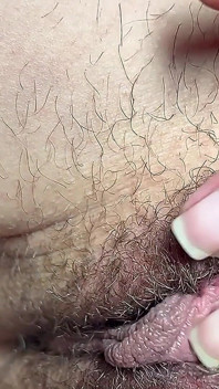 Rubbing Dirty Panties on Hot Stepsister's Juicy, Completely Wet, It Leaks