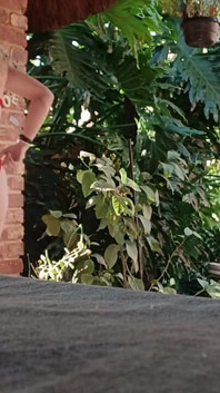 Spaß Im Garten Haben, Blondine Lutscht Schwanz