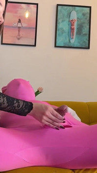 Losing Control to Release Cum with a Half Ruined Slow and Sloppy Handjob for Hot Brunette Babe in See Through Dress