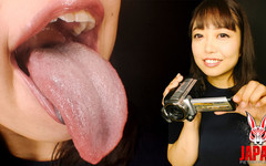 Japan Fetish Fusion: Easy-jerk POV - Yuka Asamis röda tunga, wet slobber &happy ending