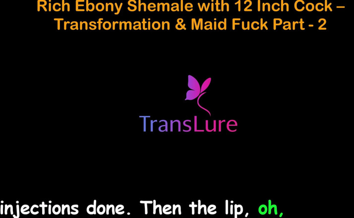 TransLure: Anglická audio sexuální příběh bohaté ebenové shemale s 12 palcovým ptákem -...