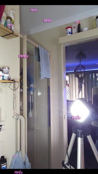 Gadis alt grwm mewarnai pesta tarian biru rambutku & kesenangan di kamar mandi (pov)