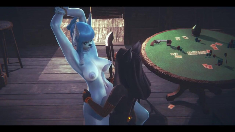 HentaiTubes: Pokemon hentai berbulu - Seks keras Glaceon dengan Anubis the Dog -...