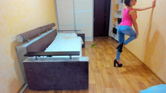 myla_angel: Tacchi alti, jeans di jeans, argomento rosa