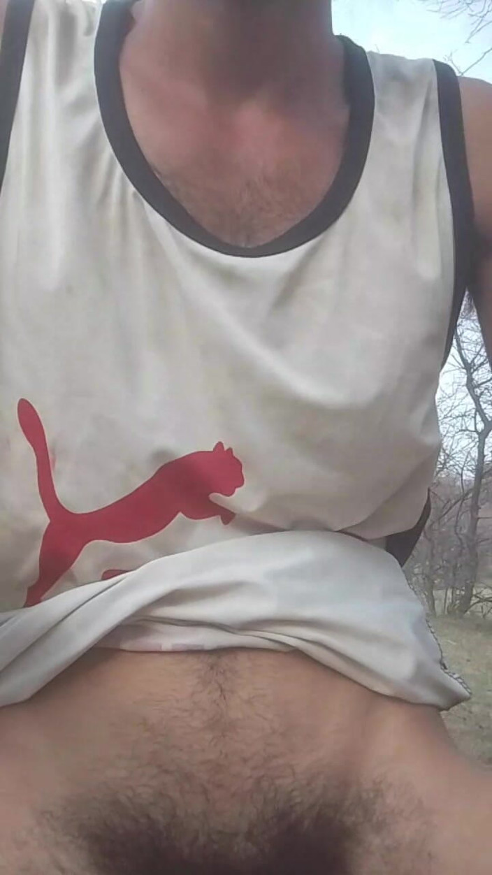 Bhagirth jaat: Masturbação nativa balançando meu pênis vigorosamente na selva.