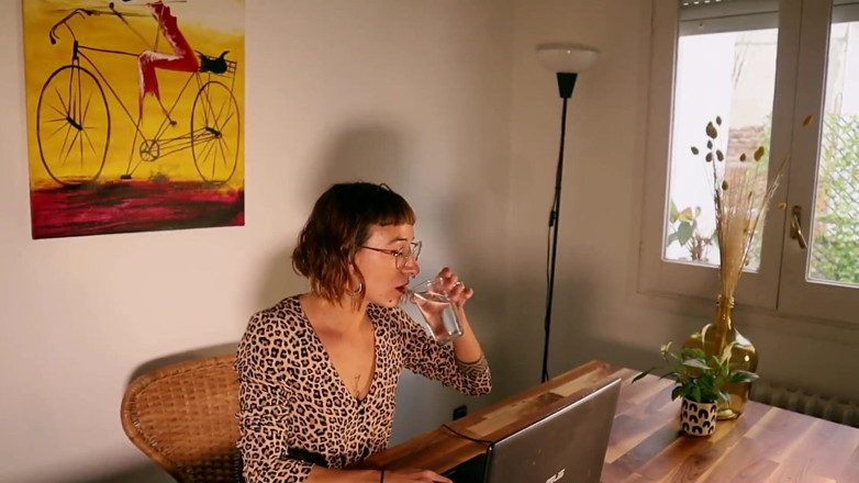 Magia Rosa: Lesbian Sex in Pantyhose - My Sexy Secretary