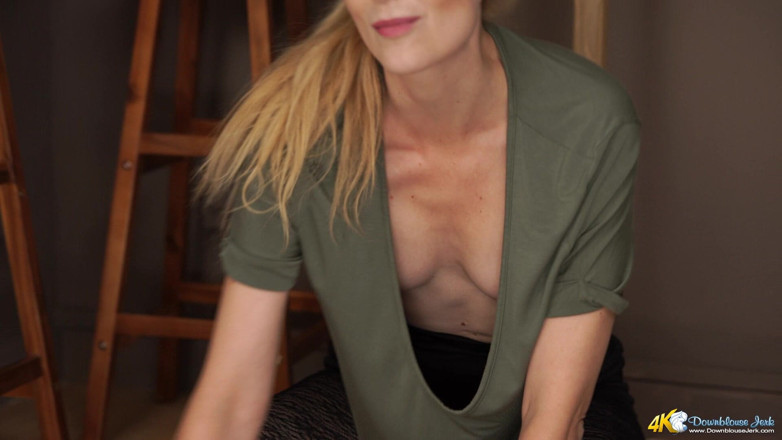 DownblouseJerk: Naughty Nip Slip - JOI