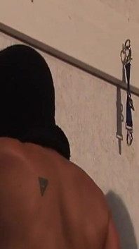 Dominant Brunette MILF Teases Her Masked Bound Slave