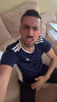 Mature Daddy Jerks off in Public Bathroom