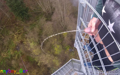 Funnyboy-Ger: I Pee Outside From a Very Public Observation Tower and...