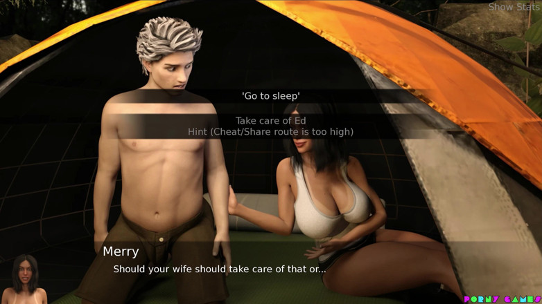 Porny Games: Project hot wife - Naked outdoors, with not your husband (93)