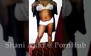 Shani Akki: Sri Lanka strip provocação em vestido noturno e se masturba