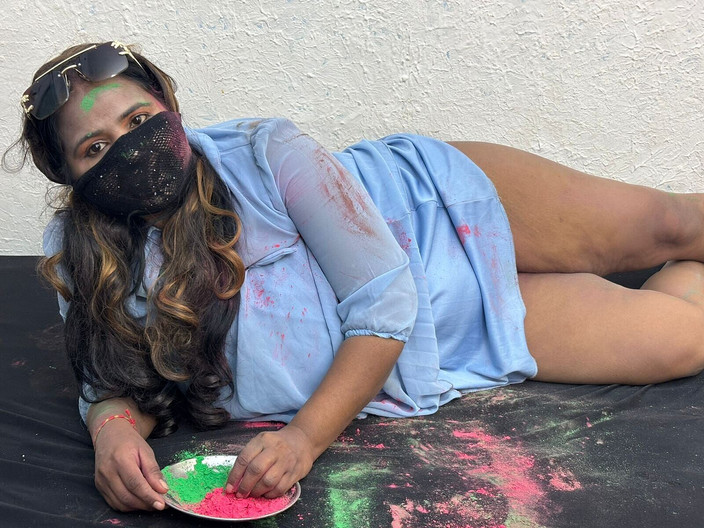 Allxcrator444: Nevlastní sestra a nevlastní bratr oslavujeme Holi