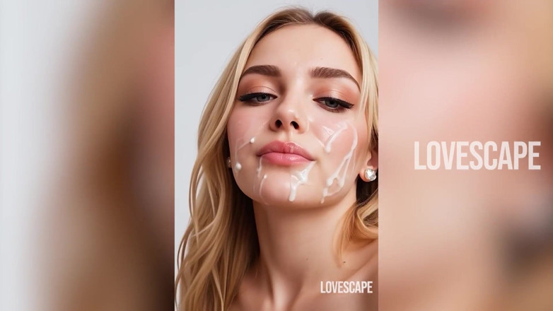 Lovescape: Loira gozando no boquete - engasgando até ela quebrar