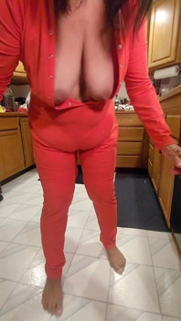 Wearing My Longjohns with an Ass Flap While I Fuss Around the Kitchen