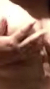 In a Hot Chubby Call She Touches Her Tits