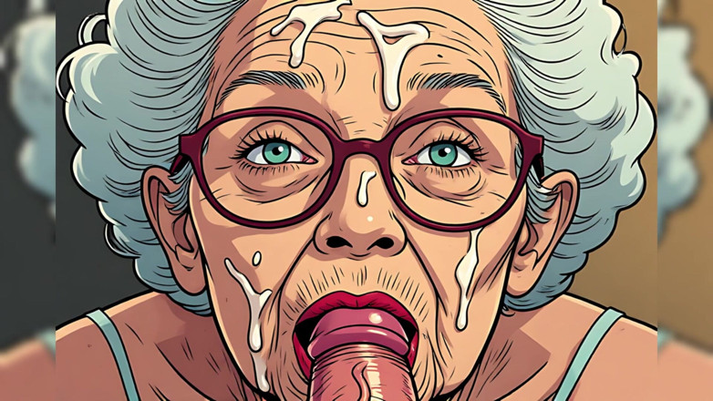 AI Porn: Vintage Cartoon Style Facials