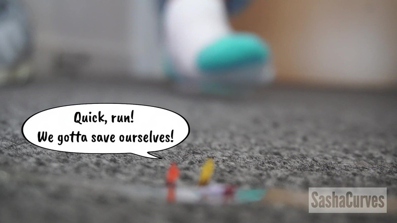 Sasha Curves: Brincando com meus pequenos colegas de quarto