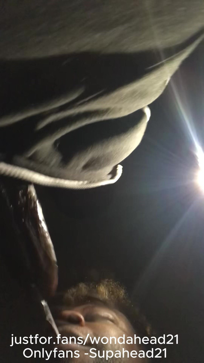 Wondahead21: BBC Worship at Night: Risky Public Blowjob &amp; Throat Fuck