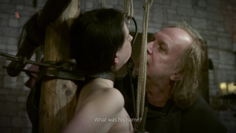 Inquisition and prison world: Tormented Whore - Judith Is Fixed on the Interrogation Chair with...