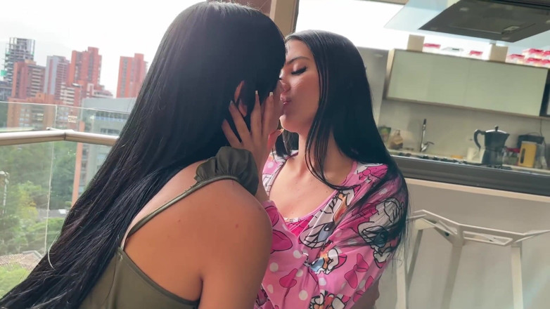 Ambar Prada: Double Lesbian Encounter Between Yenifer Chacon and Ambar Prada, Scissors,...