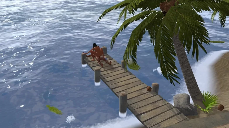 Wraith ward: Sesso su un molo in una spiaggia caraibica Porno 3D