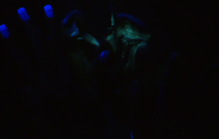 Radical Lesbian: fluorescent body paint girls.