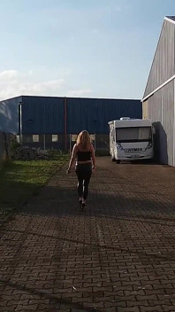 Mature Woman in Tight Black Leggins