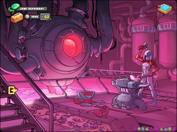 Porny Games: Ruimteredding: Code roze v7.0 - Slanke babe met een metalische lul (3)