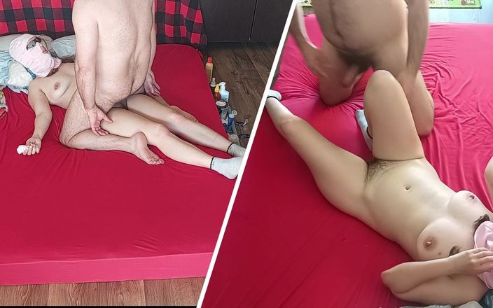 Amateur_MS: Blowjob dengan istri amatir, memek berbulu, pantat besar. Pasangan hot...