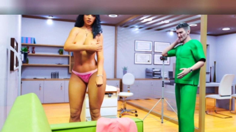 3DXXXTEEN2 Cartoon: Anna submits to another medical check. 3D porn cartoon sex