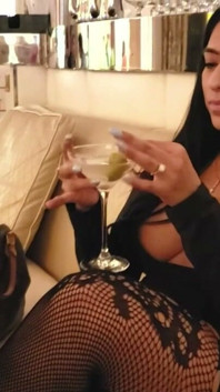 My Absolute Favorite Drink, with Three Blue-cheese Stuffed Olives Too