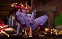 Futa Fantasy 3D: 3D futanari shyvana Lol anal dildofick und abspritzen