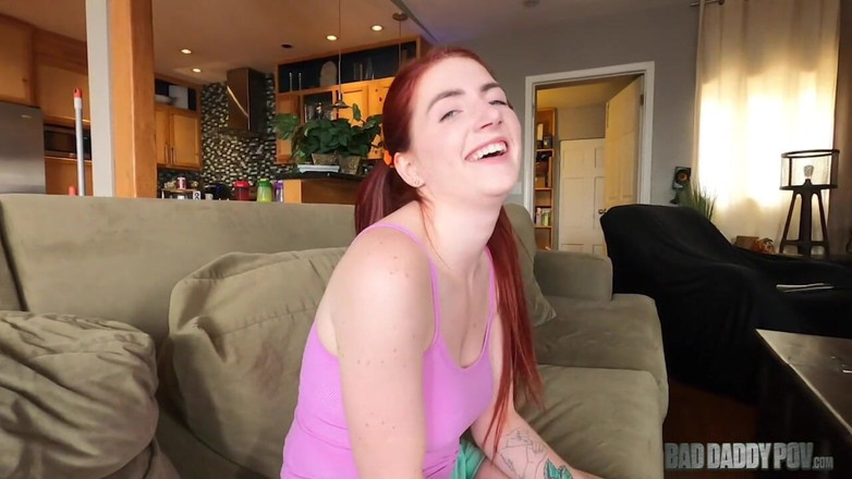 BadStepFamilyPov: Badfamilypov - Stepdaddy's Redhead Stepdaughter Teaches Him a Lesson in Love