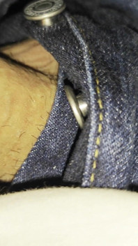 Cock in Levi's 501 Jeans Pocket