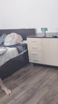 Esposa Sexy Treinando Em Casa Nua