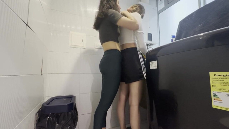scarlettandc: My Lesbian Stepsister Helps Me Wash My Dirty Clothes