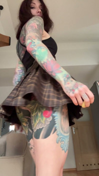 Lifted My Skirt to Show off This Wet Pussy