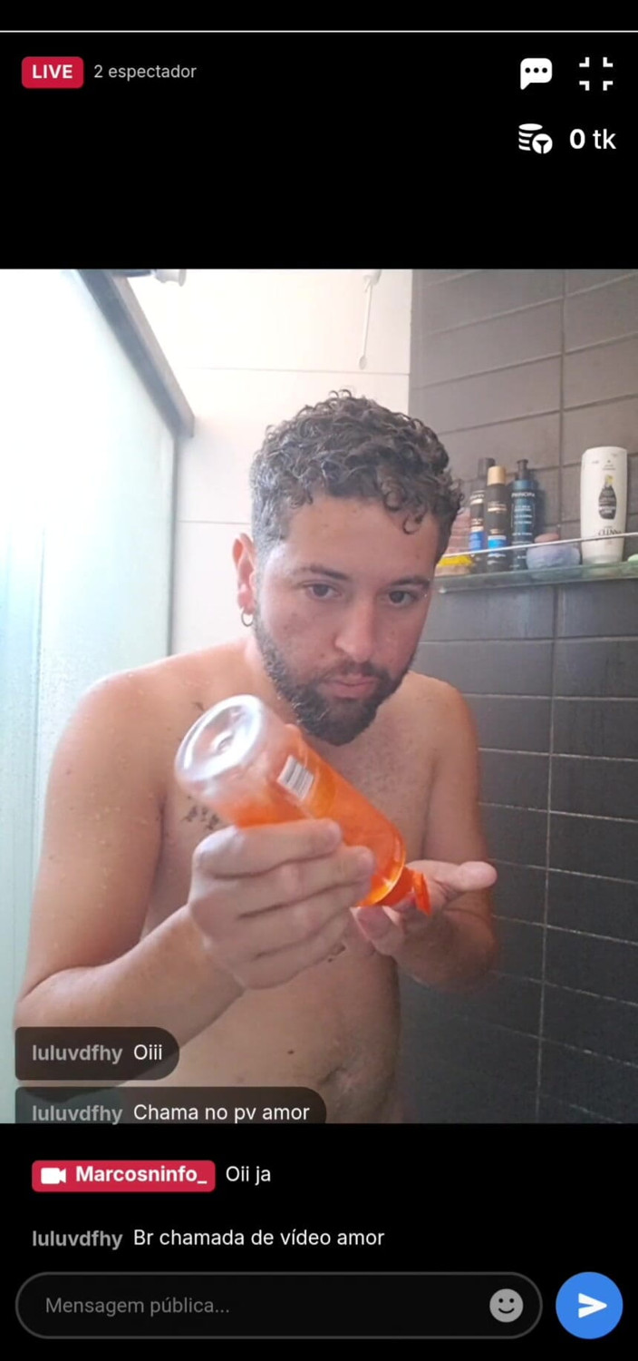 Marcosninfo: Ich habe meinen ersten Live-Stream unter der dusche gemacht und...
