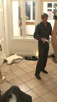 Dominating hanging out with pussy in dildo