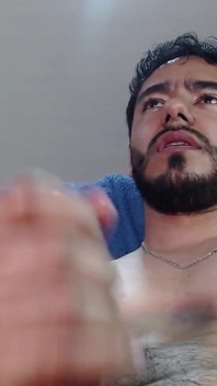 Masturbation and Big Cumshot of Stud Man
