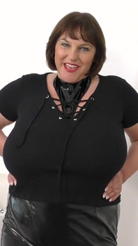 British Mature MILF Carol Brown Plays with Her Huge Natural Tits & Stuffs Her Pussy with Some Big Dildo’s