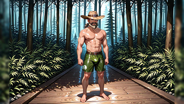 Erotic Man: Ai Персонажи с мускулами без рубашки